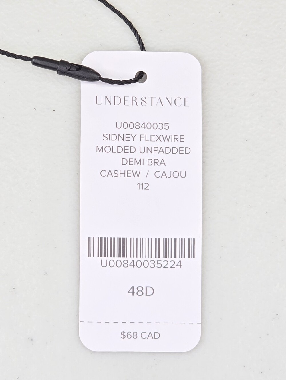Understance Sidney FlexWire Molded Unpadded Demi Bra in Cashew Size 48D NWT - Picture 13 of 13